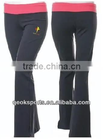 Elastic Waist Band Womens Fitness Wear Yoga Clothing Compression Pant