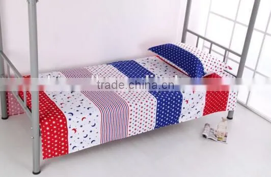 School Students factory dormitory bed linen/ bed sheets