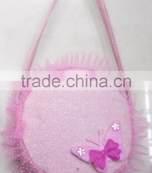 Fashion Round Lace Flower Sequin Little Girl Bag photo-3