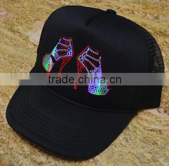 Wholesale Cheaper Custom Letter and Words Rhinestone Heat Transfer ,bling Crystal ,nailhead, Rhinestuds for Cap photo-2