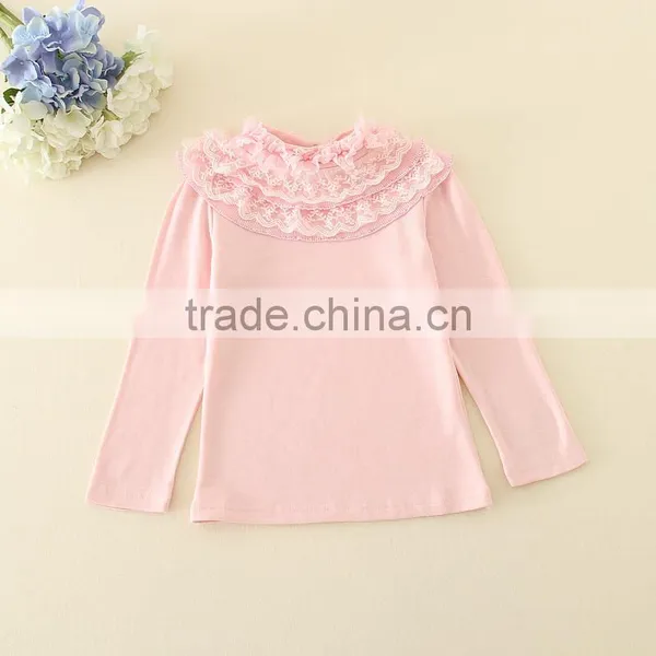 One Piece Child Girls Undershirts Girls Pink Undershirts Underwear Wholesale 2016 Autumn for Baby Girls photo-2