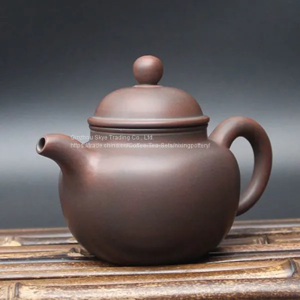 Pure Handmade Ceramic Ball Tea Pot Qinzhou Nixing 200cc photo-3