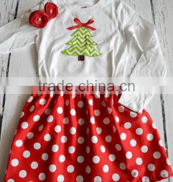 Christmas Tree Pattern Baby Top And Skirts Baby Girls' Clothing Sets photo-2
