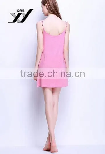 2017 Cheapsale Blank Sexy Ladies Fit Solid Gown Strap Summer Casual Dress China Supplier photo-2