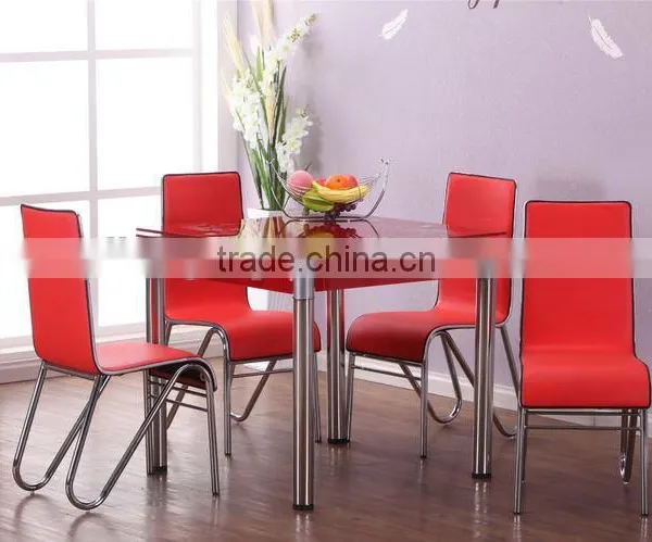 2016 High Quality Popular New Modern Design Glass Expandable Dining Set photo-5