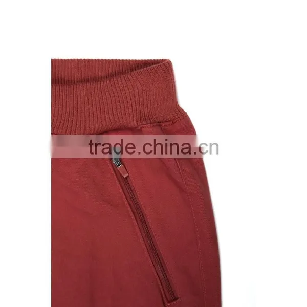 Factory Price 100% Cotton Twill Fabric Elastic Waist Mens Harem Pants With Exquisite Plastic Zipper photo-5