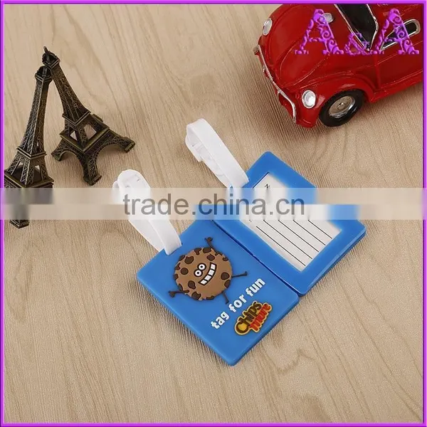 Personalized Luggage Tag Maker Wholesale Custom Logo Cheap Bulk Travel Airplane Soft Pvc Luggage Tag photo-2