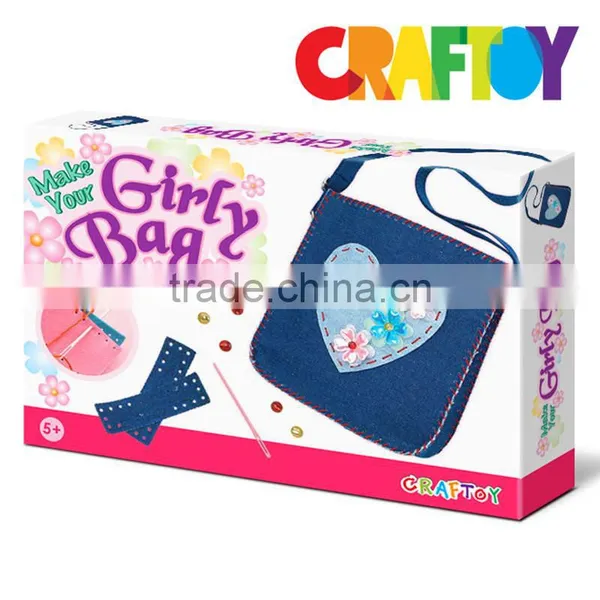 OEM Teaching Material Sewing Trendy Bag Denim Heart Bag photo-2
