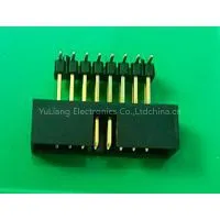 Dongguan Box Header Supplier Wholesale 2.54mm Pitch Double Plastic SMT Type Black Box Header