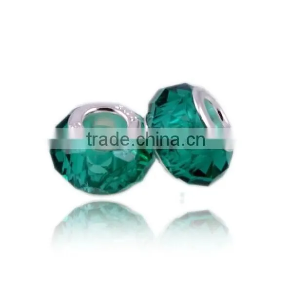 Charm Bead Fit European Bracelets,DIY Glass Crystal Murano Charm Beads photo-6