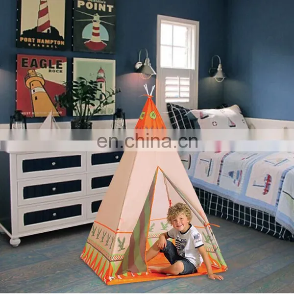 Indoor Outdoor Safety Children Game Playhouse Tepee Tent for Kids Play photo-6