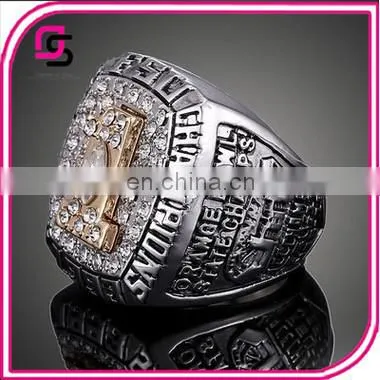 Wholesale Fashion Ring Fashion Plating Big Gold Hip Hop Champion Rings photo-3