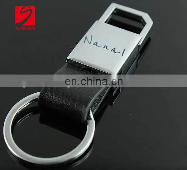 Customized Car Leather Keychain With Metal Logo for Promotion photo-6