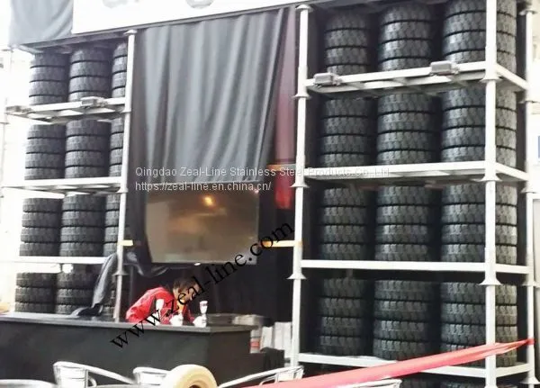 Folding Storage Warehouse Tire Racks photo-2