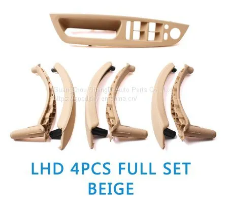LHD RHD Inner Door Quality Leather Complete Pull Handle For BMW X5 X6 E70 E71