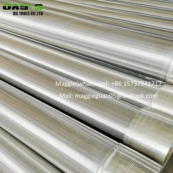 0.7mm SS304 316 wedge wire johnson screen Covers water well screens for water solid-liquid separation