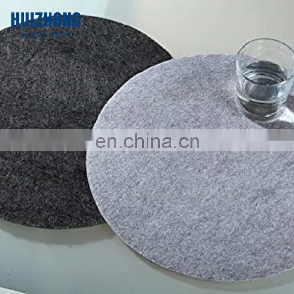 Round Square Felt Drink Coaster Cup Mat Premium Felt Cup Glass Coasters Set With Holder photo-6