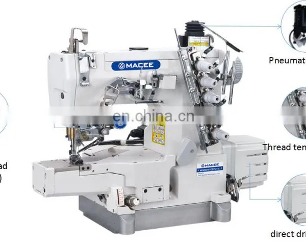 MC 600D-01CB/PUT-A DIRECT DRIVE HIGH-SPEED CYLINDER BED PNEUMATIC INTERLOCK SEWING MACHINE WITH AUTO-THREAD WIPE (UP) photo-2