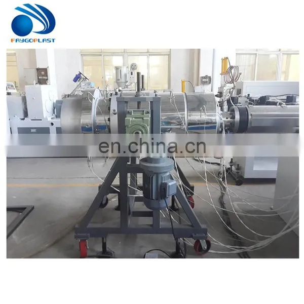 Pvc Fiber Reinforced Conical Twin Extruder/double Screw Extruder Plastic Pipe Price List Extrusion PPR Pipe Making Machine photo-3