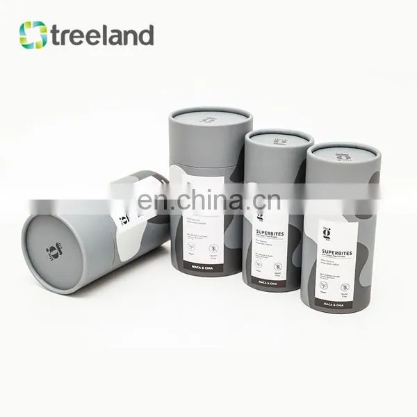 Customized Paper Tube Packaging Bio Friendly Cardboard Tube Food Grade Round Canister photo-4