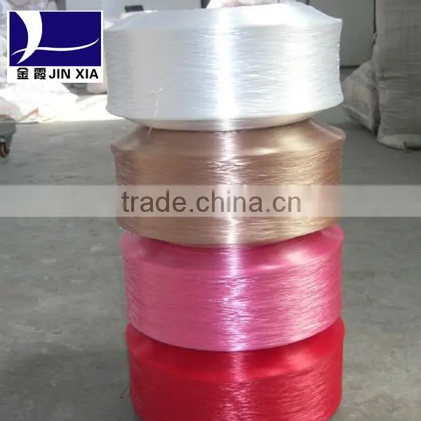 100% Polyester Dope Dyed Virgin POY Yarn Customized photo-2