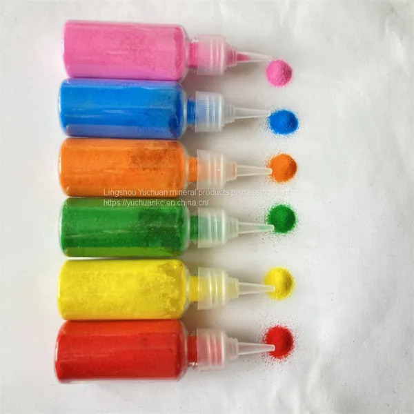Colorfast Children's Art Painting Color Sand Sintered Color Sand photo-2