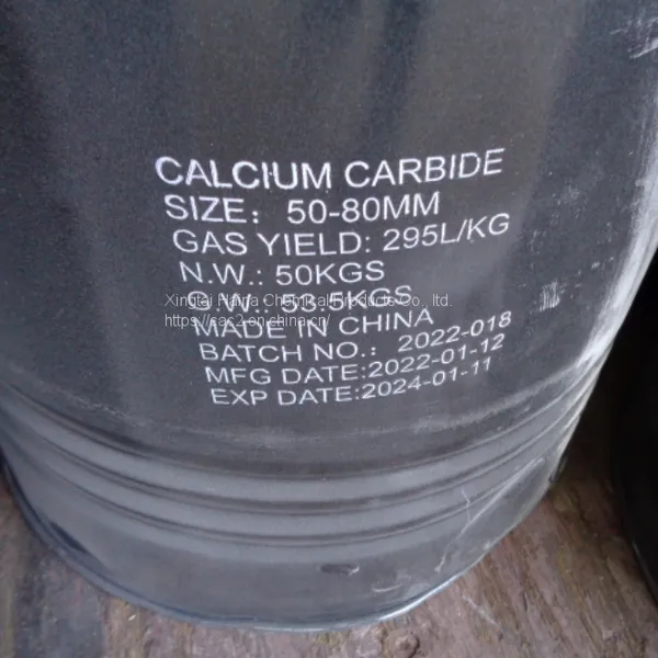 50kg /100kg Drum Size 50-80mm Gas Yield 295l/kg CAC2 Calcium Carbide photo-5