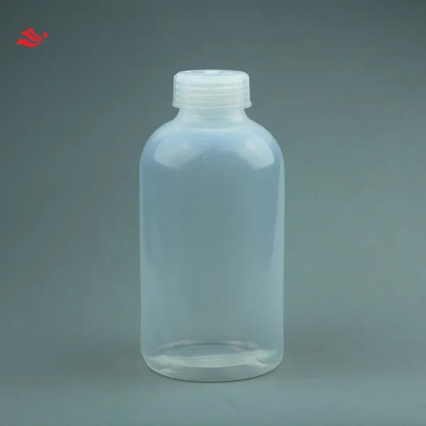 High Quality Smooth Internal Finish Corrosion Resistant FEP Reagent Bottle 500ML With Narrow Mouth photo-4