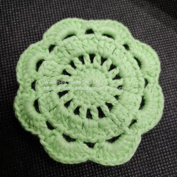 Handcraft Garment Accessories Handmade Red Green Blue Cotton Appliques photo-3