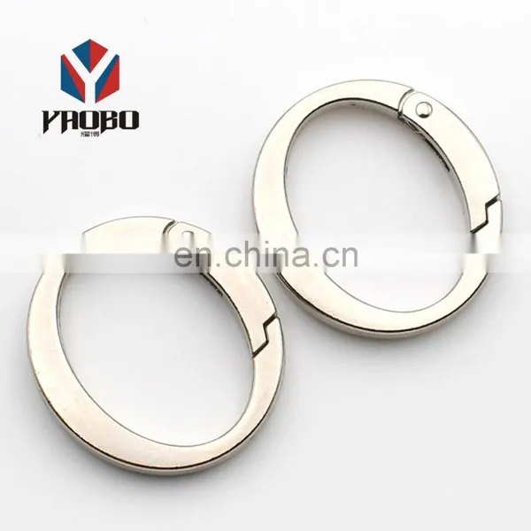 Luggage Hand Bag Hardware Accessories Oval Hook Open Ring Buckle Opening Spring Oval Ring photo-4