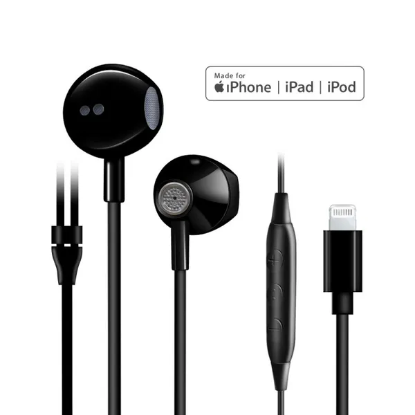 2020 New Arrival Mfi Certified 8pin Stereo Earphone Built-in Microphone Headset for IPhone Xs Max 11/11Pro photo-4