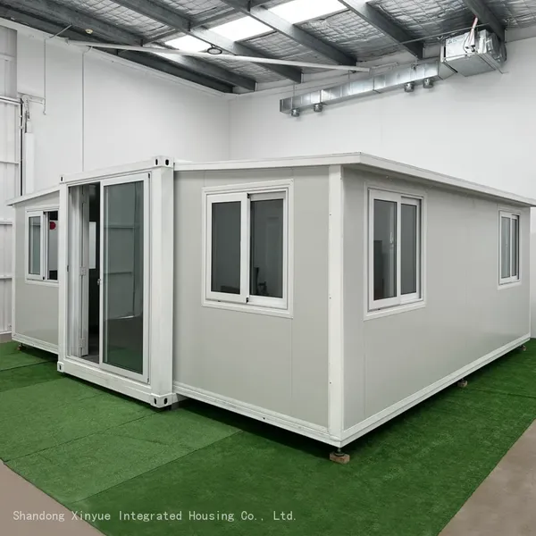 Portable Prefabricated Full Bathroom Tiny Expandable Container House 20 ft 20ft Blue 30ft 3 Bedroom With Porch India Australia photo-3