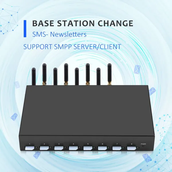 SK8-8 Popular 4G EC25 EG91 Ports 8 Voip Gateway IMEI Change Router Free Tech Support photo-3