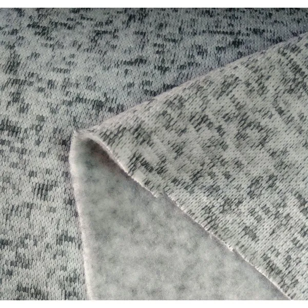 Premium 100% Polyester Melange Knit Coarse Needle Hacci Brushed Fleece Fabric - Ideal for High-End Apparel photo-2