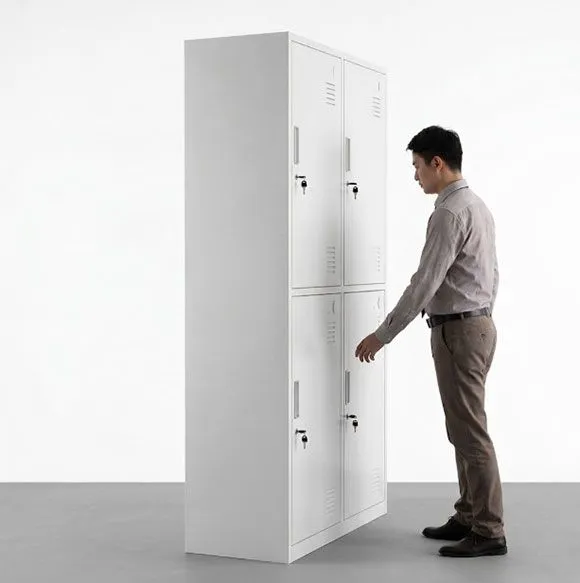 6 Compartment Steel Clothes Locker 1800mm — Ships Flat, Because You're Buying Lockers, Not Air photo-5
