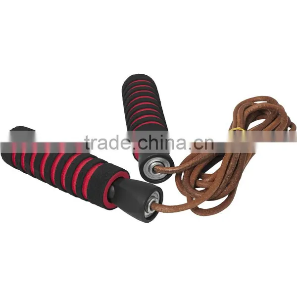 Leather Jump Rope Light Brown Leather Rope photo-2