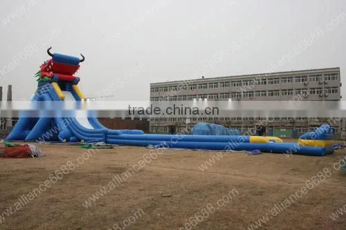 Pvc Inflatable Long Dragon Water Slide photo-4