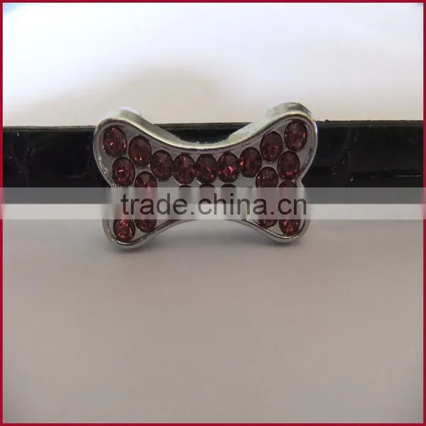 10MM Diy Jewellery Accessories Colorful Rhinestone Bone Slide Charm photo-3