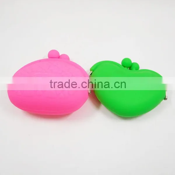 Best Quality Clip Purse Wallet Solid Color Silicone Coin Holder Mini Money Pocket Purse photo-2