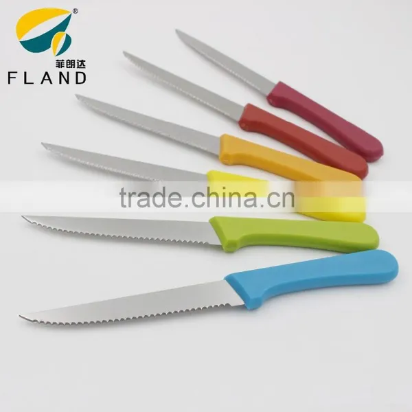 YangJiang Factory Supply Stainless Steel Serrated Steak Knife in Kitchen Knives photo-2