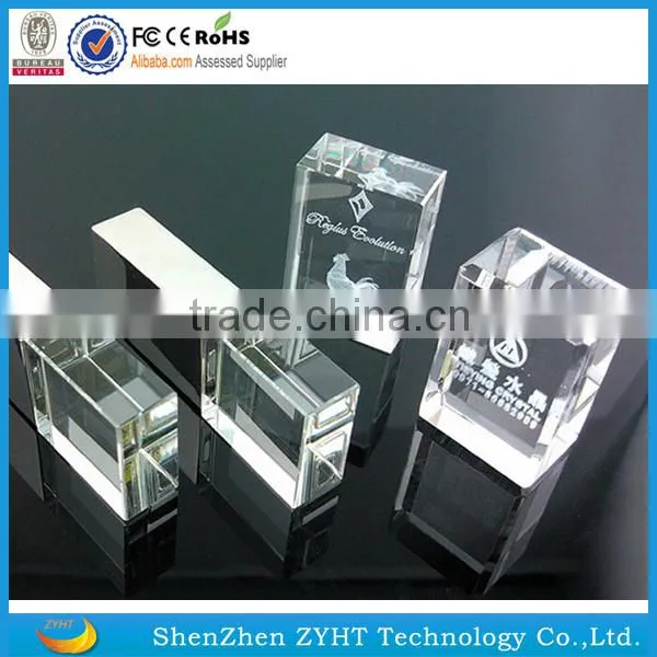 Newest Arrival Design 3D LOGO Engrave Crystal USB Flash Drive 1GB 2GB 4GB 8GB 16GB Gift USB Pen Drive Quality Choice photo-6