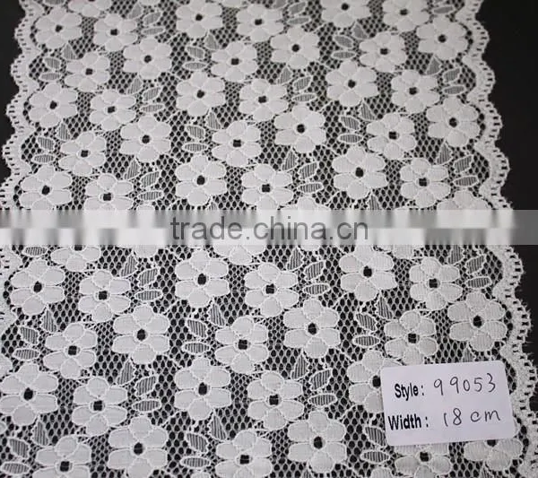 Hot Sale Chemical Lace Embroidery ,stretch Lace Fabric photo-3