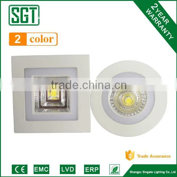 Wholesale 2 Color Lighting Led Cob Recessed Downlight Housing 10w 12w