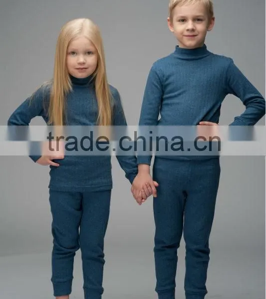 Thermal Underwear Children Turtle Neck Set