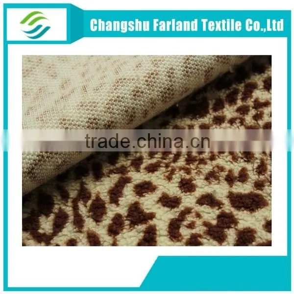 Cheetah Print Shu Velveteen Fabric for Sofa photo-4
