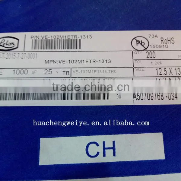 SMD Aluminum Electrolytic Capacitors 1000UF 25V 12.5*13.5 photo-2