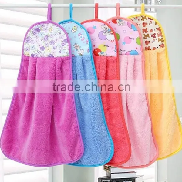 Factory Sale Directly Client Design Coral Fleece Hand Towel Stock photo-4