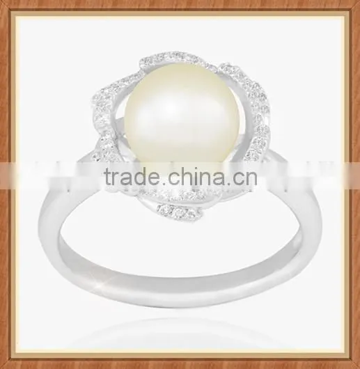 Freshwater Pearl Jewelry 925 Sterling Sliver Rings photo-2
