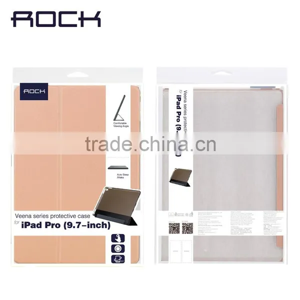 Original ROCK Veena Series PU Leather Case for IPad Pro 9.7 Inch Wake/Sleep Smart Flip Case MT-5552 photo-4