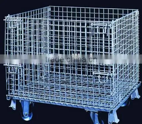 Heavy Duty Wire Container Storage Cage for Warehouse photo-5
